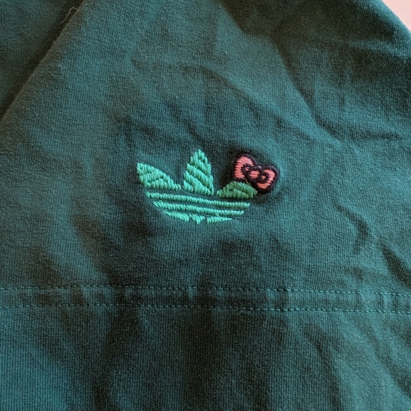 Adidas Originals X Hello Kitty T Shirt Dress Collegiate Green L/XL HTF 🔥 RARE - Picture 9 of 11
